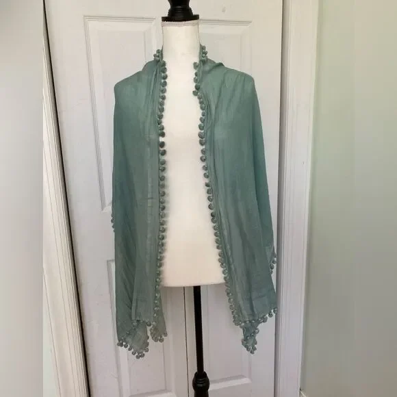 Seafoam Green Scarf - Picture 2 of 5